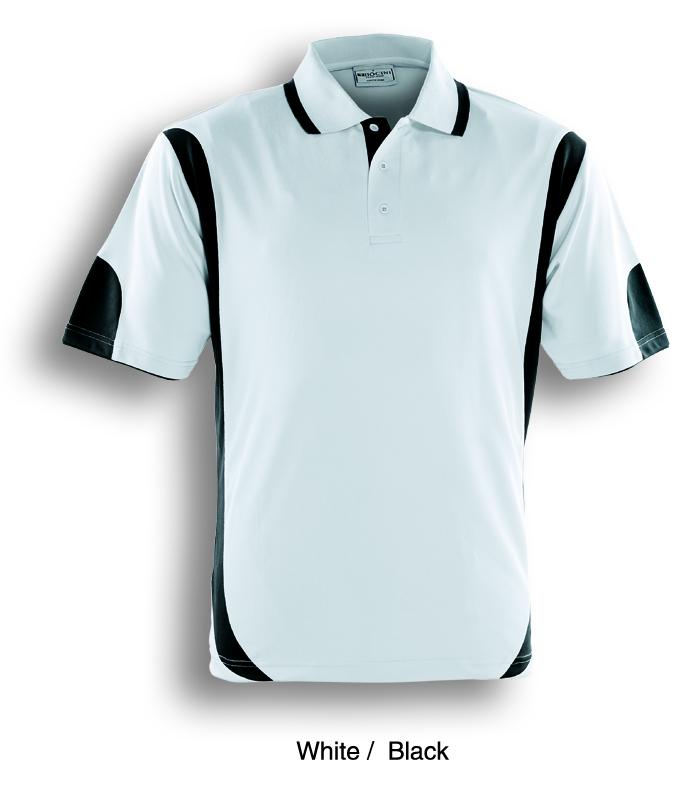 White Black, Breezeway Contrast  Polo Shirt      UPF: excellent protection     160gsm, 100% breezeway polyester fabric     Breathable  micromesh fabric     Draws Sweat from Body, Quick Dry